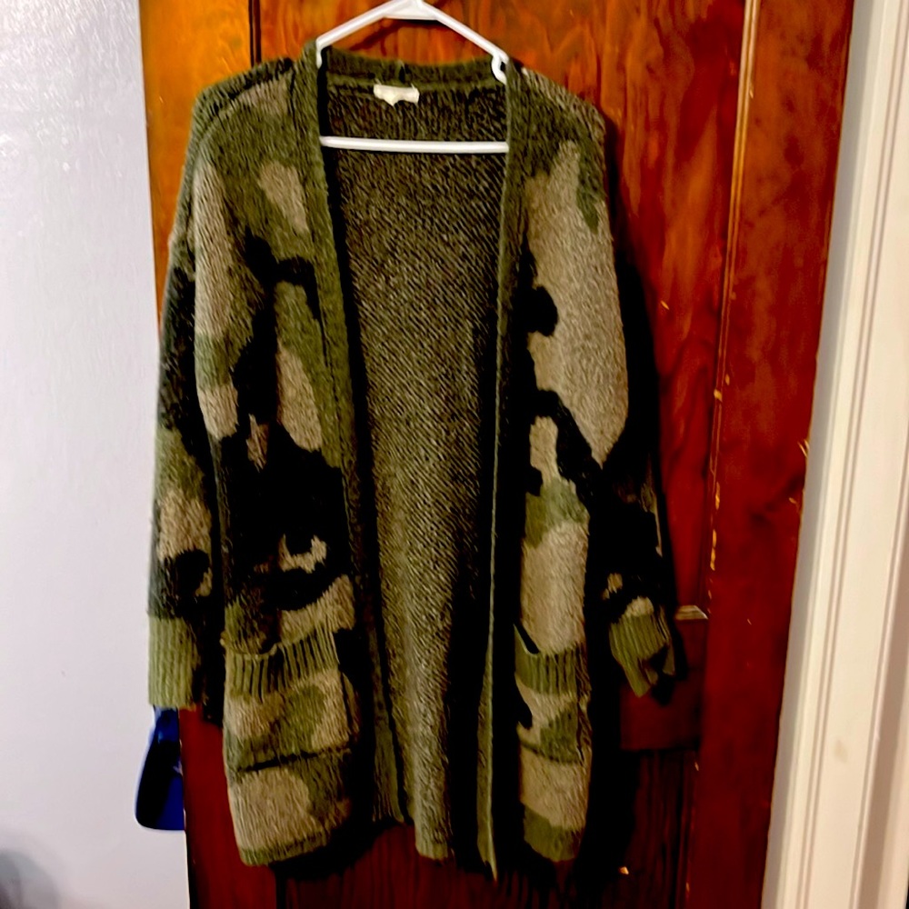Maurice’s Camo cardigan